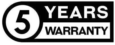 5 Years Warranty